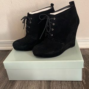Jessica Simpson black suede bootie